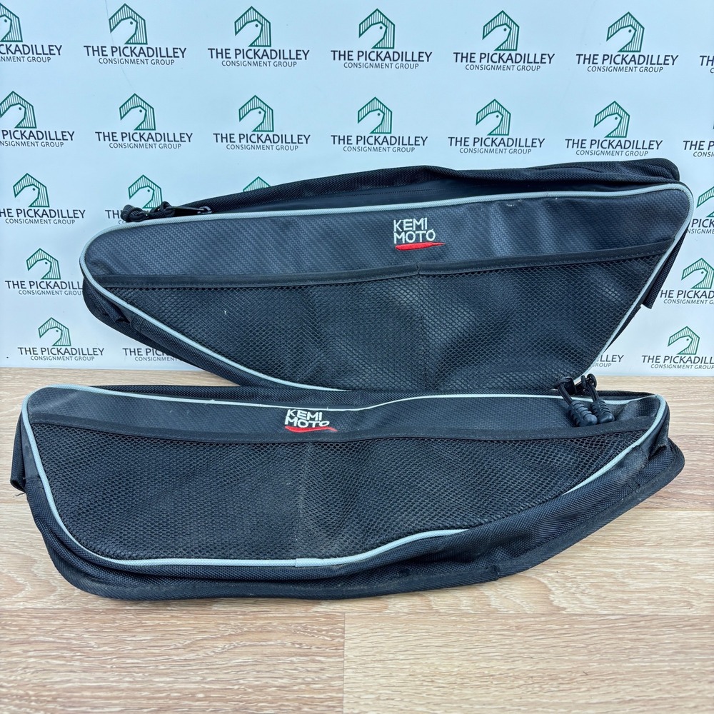 Kemimoto UTV Side by Side Front Door Bags Pair for Polaris RZR XP 1000 900 Turbo